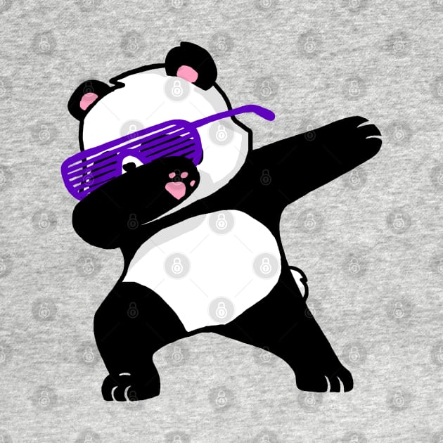 Dabbing Panda Funny Shirt Dab Hip Hop by vo_maria